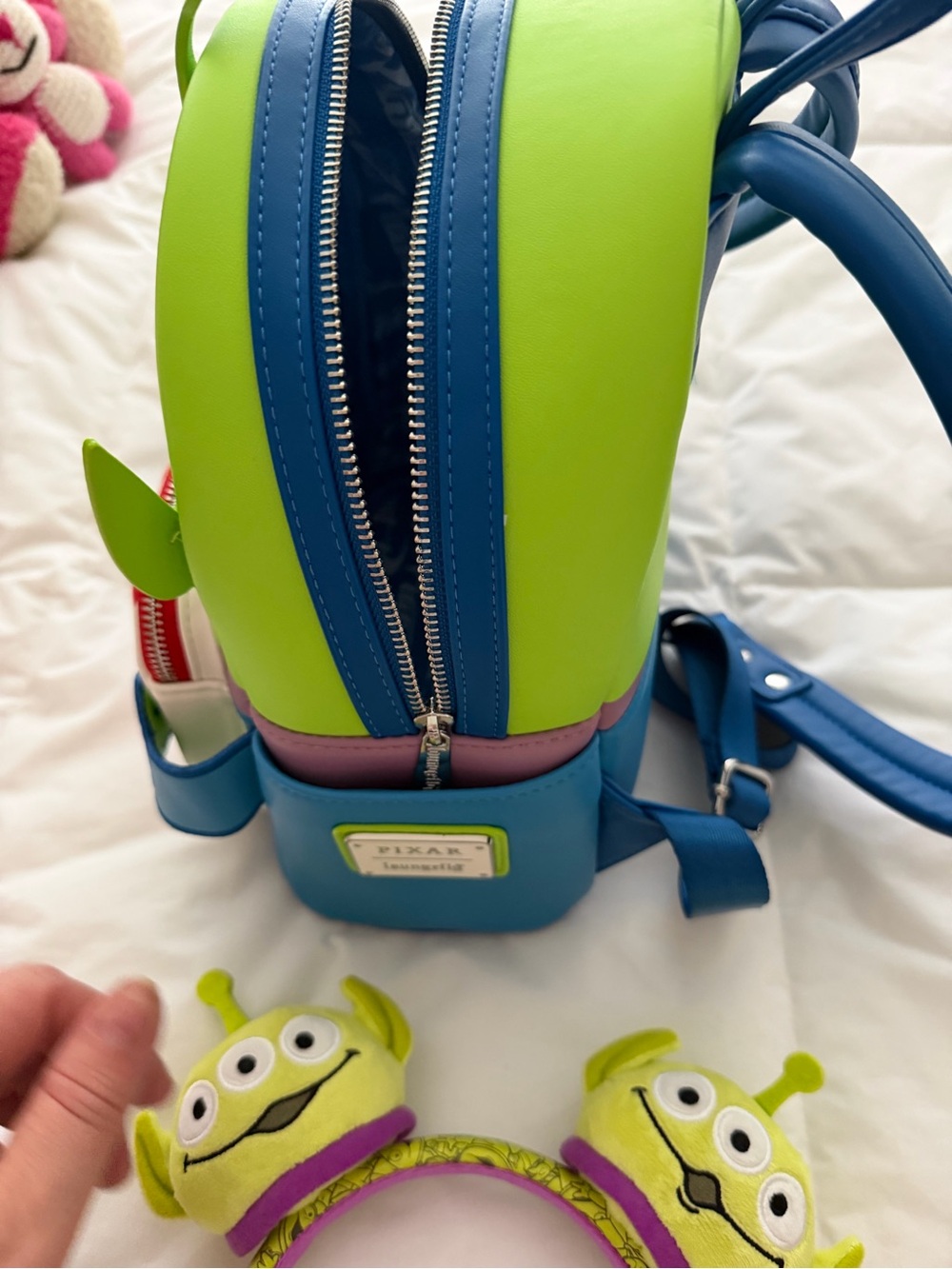Loungefly Pixar Alien Backpack with Headband - Picture 3 of 8